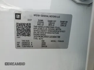 2018 Cadillac XT5 Luxury FWD with VIN 1GYKNCRS7JZ164739, listed as a Copart auction lot 43029685 with 82,263 mi miles and Salvage Title. Bid and sale history available at carsss.com. Image 13.