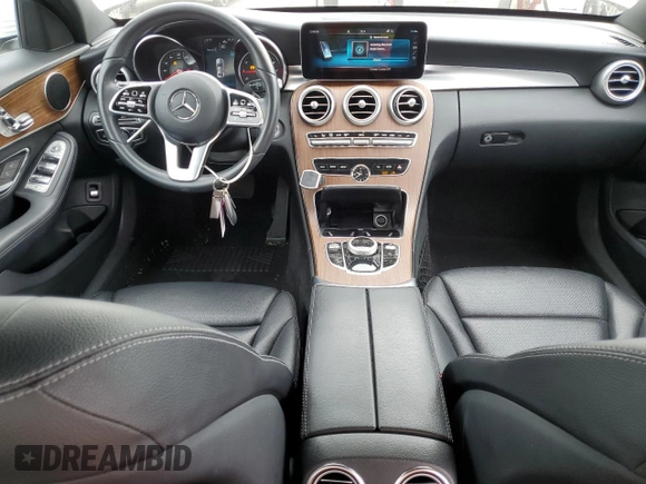 2019 Mercedes-Benz C 300 with VIN WDDWF8DBXKR458622, listed as a Copart auction lot 49896715 with 77,711 mi miles and Salvage Title. Bid and sale history available at DreamBid. Image 8.