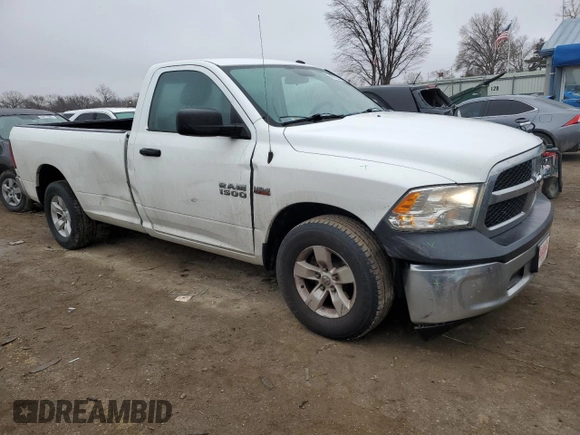 2018 Ram 1500 Tradesman z VIN 3C6JR6DT1JG234203, wystawiony jako Copart lot #43992345 z przebiegiem 98 180 mil mil oraz Szkoda całkowita • Salvage title. Historia ofert i sprzedaży dostępna na DreamBid. Obrazek 4.
