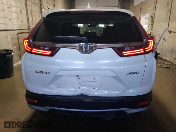2020 Honda CR-V EX with VIN 2HKRW2H53LH651731, listed as a Copart auction lot 55991695 with 90,450 mi miles and Salvage Title. Bid and sale history available at DreamBid. Image 6.