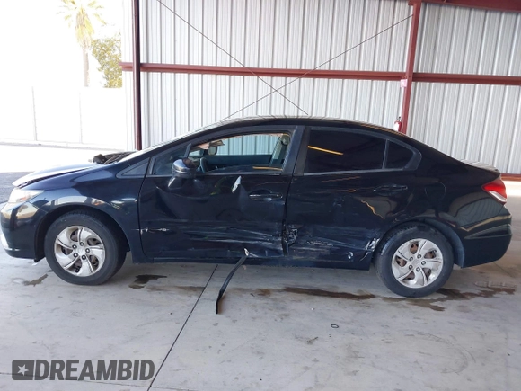 2015 Honda Civic LX with VIN 19XFB2F54FE203055, listed as a IAAI auction lot 40607290 with 206,136 mi miles and . Bid and sale history available at DreamBid. Image 14.