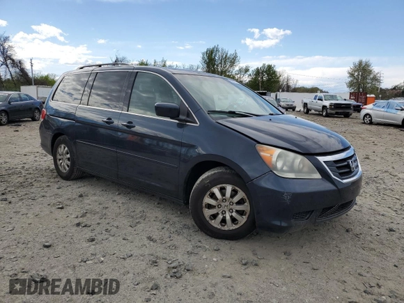 2010 Honda Odyssey EX-L with VIN 5FNRL3H68AB109091, listed as a Copart auction lot 53377325 with 208,820 mi miles and Salvage Title. Bid and sale history available at carsss.com. Image 4.