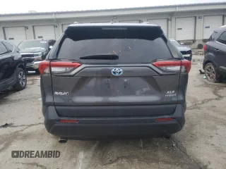 2020 Toyota RAV4 Hybrid XLE with VIN 2T3RWRFV0LW076881, listed as a Copart auction lot 45596675 with 212,397 mi miles and Salvage title. Bid and sale history available at DreamBid. Image 6.