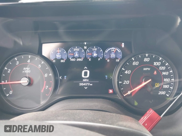 2019 Chevrolet Camaro 1SS z VIN 1G1FE1R73K0141237, wystawiony jako IAAI lot #41550025 z przebiegiem 35 477 mil mil oraz . Historia ofert i sprzedaży dostępna na DreamBid. Obrazek 7.