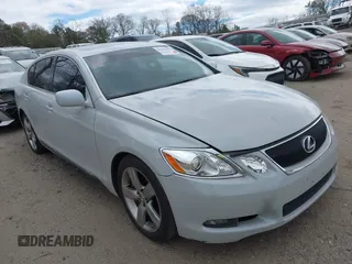 2007 Lexus GS 350 with VIN JTHBE96S770020438, listed as a IAAI auction lot 41855095 with 215,684 mi miles. Bid and sale history available at carsss.com. Image 1.