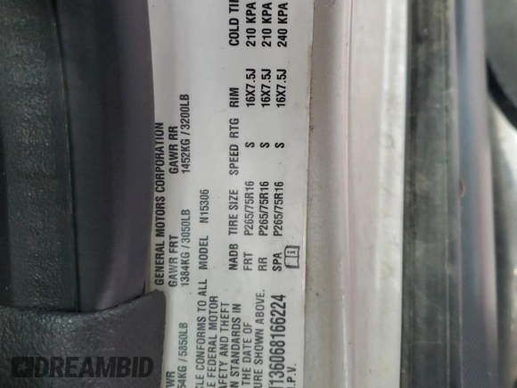 2006 Hummer H3 с VIN 5GTDN136068166224, выставлен на аукционе Copart как лот 58300385 с пробегом 137 954 миль миль и Чистый • Clean title. История ставок и продаж доступна на DreamBid. Изображение 13.