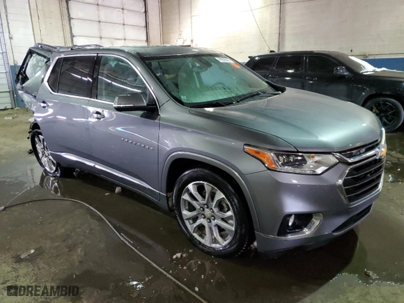 2021 Chevrolet Traverse Premier with VIN 1GNEVKKW9MJ174323, listed as a Copart auction lot 45936545 with 54,049 mi miles and Non Repairable. Bid and sale history available at carsss.com. Image 4.