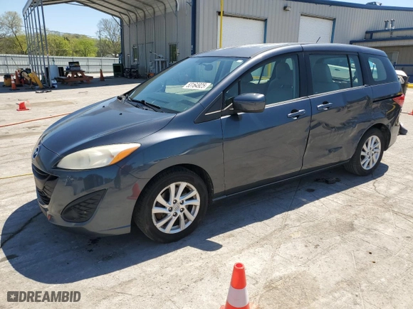 2012 Mazda Mazda5 Sport with VIN JM1CW2BL6C0105046, listed as a Copart auction lot 53164925 with 141,238 mi miles and Salvage Title. Bid and sale history available at carsss.com. Image 1.
