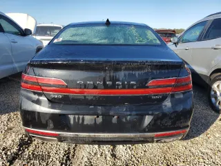 2020 Genesis G90 3.3T Premium with VIN KMTF34PA6LU078241, listed as a Copart auction lot 77247784 with 0 mi miles and Non Repairable. Bid and sale history available at carsss.com. Image 6.
