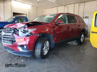 2020 Chevrolet Traverse LT Cloth with VIN 1GNERGKW3LJ243667, listed as a Copart auction lot 42177015 with 102,837 mi miles and Salvage Title. Bid and sale history available at carsss.com. Image 1.