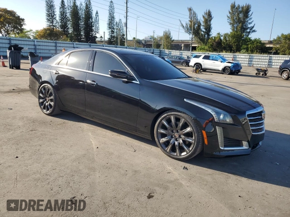2017 Cadillac CTS Sedan Luxury RWD with VIN 1G6AR5SX9H0208376, listed as a Copart auction lot 47737005 with 76,826 mi miles and Clean Title. Bid and sale history available at carsss.com. Image 4.