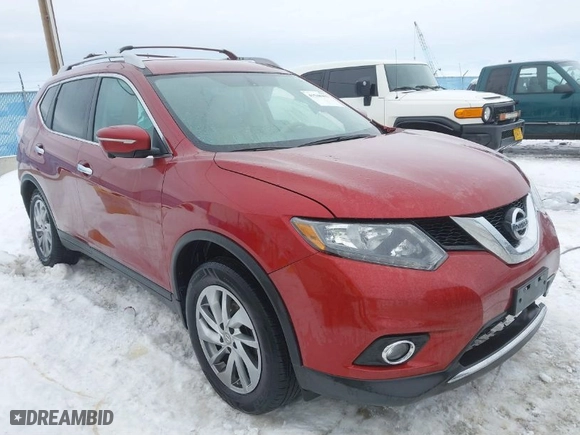 2015 Nissan Rogue SL with VIN 5N1AT2MV8FC903688, listed as a IAAI auction lot 41548493 with 77,123 mi miles. Bid and sale history available at carsss.com. Image 1.
