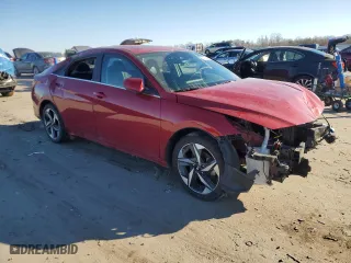 2023 Hyundai Elantra Limited with VIN KMHLP4AG2PU376497, listed as a Copart auction lot 85724184 with 38,876 mi miles and Salvage Title. Bid and sale history available at carsss.com. Image 4.