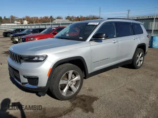 2021 Jeep Grand Cherokee Limited with VIN 1C4RJKBGXM8185112, listed as a Copart auction lot 81124324 with 72,742 mi miles and Salvage title. Bid and sale history available at DreamBid. Image 1.