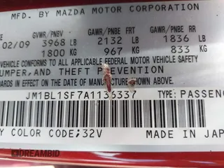 2010 Mazda 3 i Touring with VIN JM1BL1SF7A1136337, listed as a IAAI auction lot 42264708 with 154,239 mi miles and . Bid and sale history available at DreamBid. Image 9.