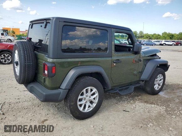 2023 Jeep Wrangler Sport S with VIN 1C4GJXAN7PW634914, listed as a Copart auction lot 63533355 with 39,490 mi miles and Salvage title. Bid and sale history available at DreamBid. Image 3.