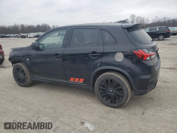 2020 Mitsubishi Outlander Sport ES 2.0 with VIN JA4AR3AU5LU026789, listed as a Copart auction lot 44869065 with 37,658 mi miles and Salvage Title. Bid and sale history available at carsss.com. Image 2.
