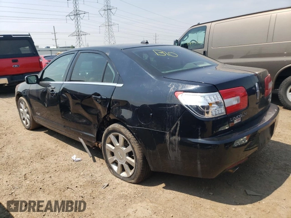 2008 Lincoln MKZ with VIN 3LNHM26T58R667917, listed as a Copart auction lot 59976715 with 163,546 mi miles and Salvage title. Bid and sale history available at DreamBid. Image 2.