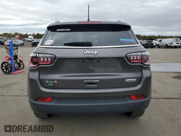 2021 Jeep Compass Latitude with VIN 3C4NJDBB4MT507484, listed as a Copart auction lot 47925165 with 17,644 mi miles and Non repairable. Bid and sale history available at DreamBid. Image 6.