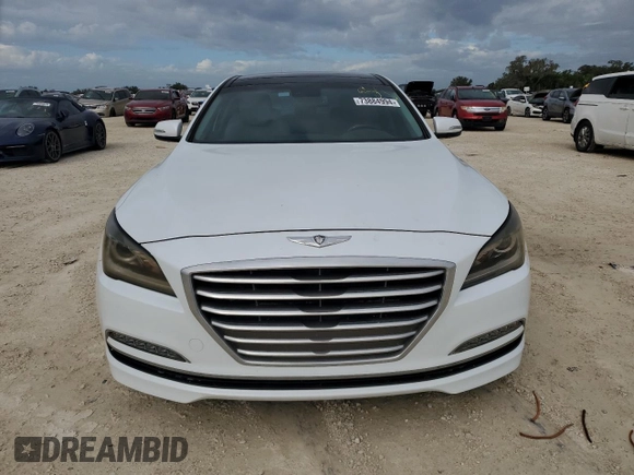 2016 Hyundai Genesis 3.8L with VIN KMHGN4JE9GU139205, listed as a Copart auction lot 73884994 with 0 mi miles and Non Repairable. Bid and sale history available at carsss.com. Image 5.