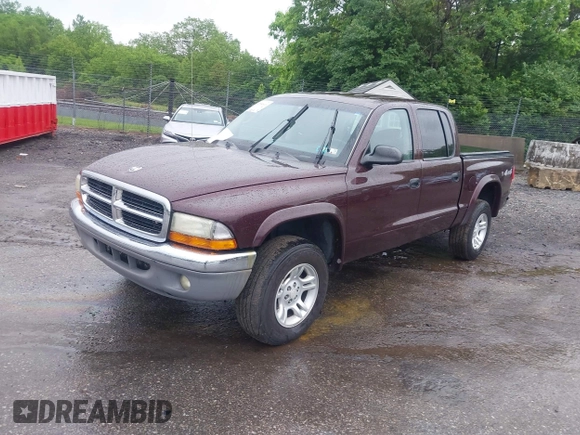 2004 Dodge Dakota SLT with VIN 1D7HG48N04S718220, listed as a IAAI auction lot 42258803 with 250,757 mi miles and . Bid and sale history available at DreamBid. Image 2.