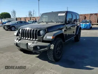 2021 Jeep Wrangler Unlimited Willys with VIN 1C4HJXDGXMW714608, listed as a Copart auction lot 47487375 with 20,260 mi miles and Clean title. Bid and sale history available at DreamBid. Image 12.