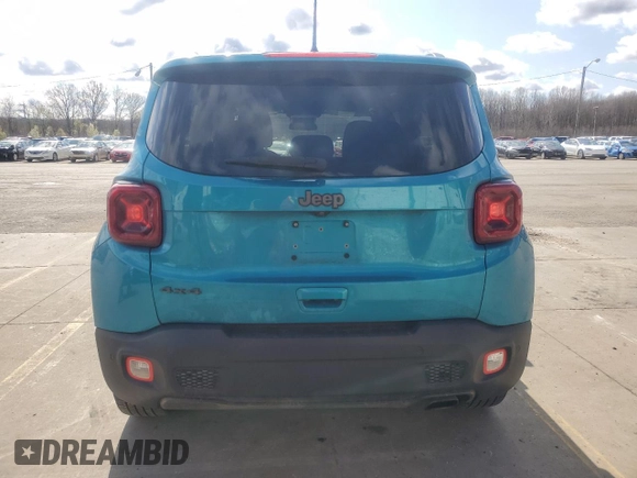 2021 Jeep Renegade Latitude with VIN ZACNJDB19MPM29361, listed as a Copart auction lot 50505705 with 95,833 mi miles and Salvage title. Bid and sale history available at DreamBid. Image 6.