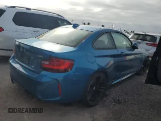 2017 BMW M2 with VIN WBS1H9C38HV887314, listed as a Copart auction lot 74623024 with 0 mi miles and Salvage Title. Bid and sale history available at carsss.com. Image 3.