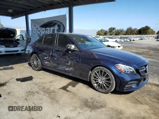 2020 Mercedes-Benz C 300 with VIN WDDWF8DB3LR530908, listed as a Copart auction lot 58015975 with 60,818 mi miles and Salvage title. Bid and sale history available at DreamBid. Image 4.