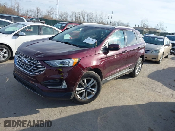 2020 Ford Edge SEL with VIN 2FMPK4J98LBB60655, listed as a IAAI auction lot 41821501 with 41,624 mi miles. Bid and sale history available at carsss.com. Image 18.