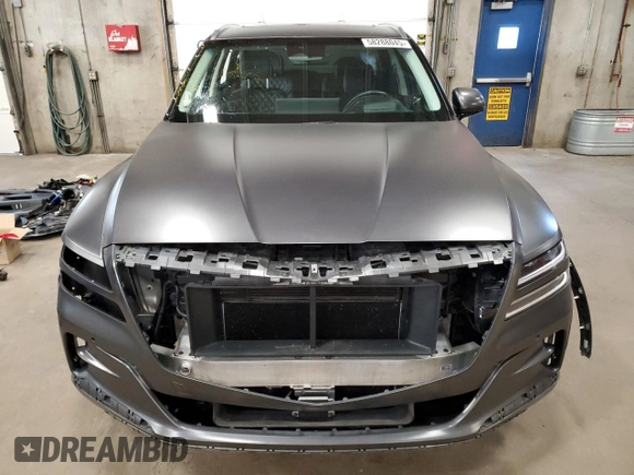 2022 Genesis GV80 Advanced Plus with VIN KMUHCESC6NU094073, listed as a Copart auction lot 58288045 with 43,327 mi miles and Salvage title. Bid and sale history available at DreamBid. Image 5.