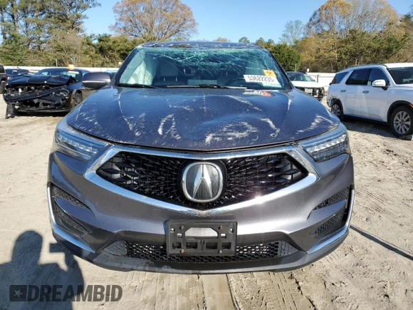 2019 Acura RDX Technology with VIN 5J8TC1H56KL005233, listed as a Copart auction lot 53622235 with 51,702 mi miles and Salvage title. Bid and sale history available at DreamBid. Image 5.
