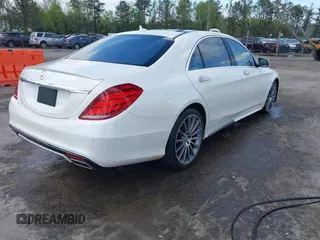2015 Mercedes-Benz S 550 with VIN WDDUG8CB1FA190490, listed as a IAAI auction lot 42022684 with 68,930 mi miles and . Bid and sale history available at DreamBid. Image 4.