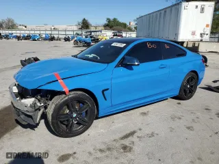 2015 BMW 4 Series 435i xDrive with VIN WBA3R5C53FK189597, listed as a Copart auction lot 45807065 with 105,313 mi miles and Salvage Title. Bid and sale history available at carsss.com. Image 1.