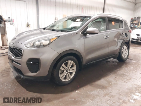 2017 Kia Sportage LX with VIN KNDPM3AC5H7107772, listed as a IAAI auction lot 41098482 with 77,855 mi miles. Bid and sale history available at carsss.com. Image 2.