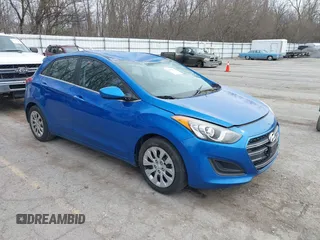 2017 Hyundai Elantra GT with VIN KMHD35LH3HU351962, listed as a IAAI auction lot 41938974 with 114,178 mi miles. Bid and sale history available at carsss.com. Image 1.