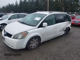2006 Nissan Quest S Special Edition with VIN 5N1BV28U76N104389, listed as a IAAI auction lot 41706129 with 244,743 mi miles. Bid and sale history available at carsss.com. Image 2.