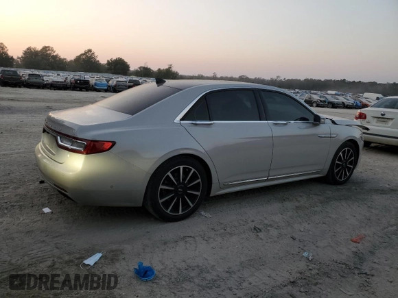 2020 Lincoln Continental Reserve with VIN 1LN6L9RP4L5602411, listed as a Copart auction lot 77971474 with 48,556 mi miles and Salvage Title. Bid and sale history available at carsss.com. Image 3.