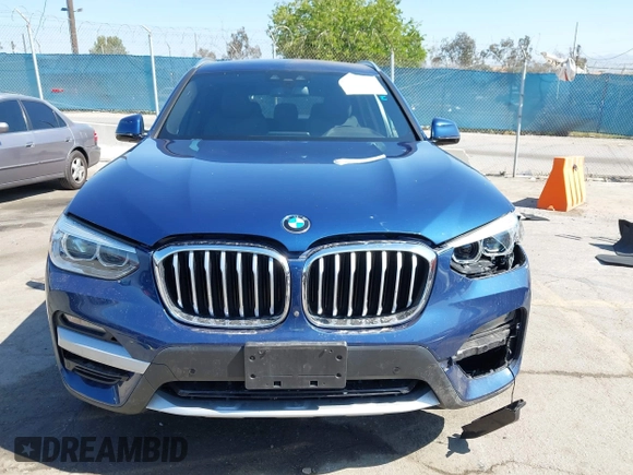 2020 BMW X3 sDrive30i with VIN 5UXTY3C05L9D42497, listed as a IAAI auction lot 42131413 with 41,538 mi miles and . Bid and sale history available at DreamBid. Image 12.