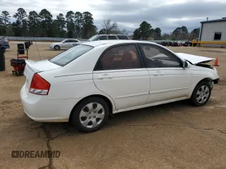 2008 Kia Spectra EX with VIN KNAFE121885516142, listed as a Copart auction lot 47622295 with 184,822 mi miles and Salvage Title. Bid and sale history available at DreamBid. Image 3.