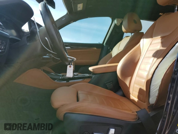 2023 BMW X4 M40i with VIN 5UX43DT06P9R01258, listed as a Copart auction lot 41738674 with 8,184 mi miles and Salvage Title. Bid and sale history available at carsss.com. Image 7.