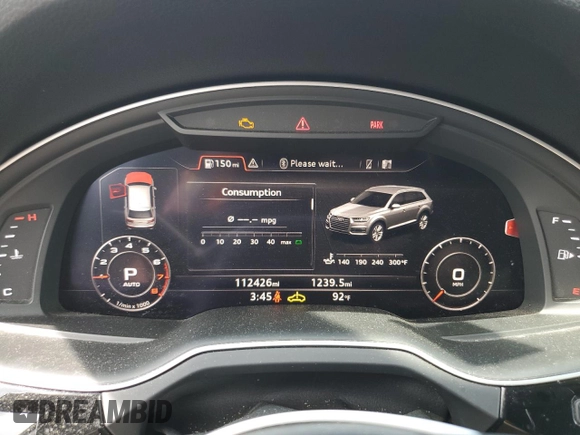 2018 Audi Q7 Prestige with VIN WA1VAAF74JD054161, listed as a Copart auction lot 64581655 with 112,426 mi miles and Clean title. Bid and sale history available at DreamBid. Image 9.