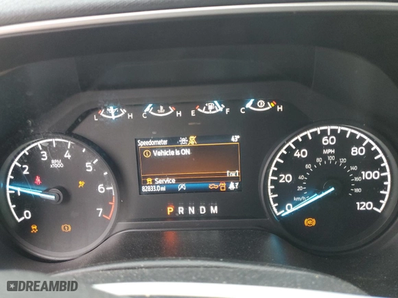 2021 Ford F-150 XL with VIN 1FTEW1C8XMKE55072, listed as a Copart auction lot 46501685 with 82,833 mi miles and Salvage Title. Bid and sale history available at carsss.com. Image 9.