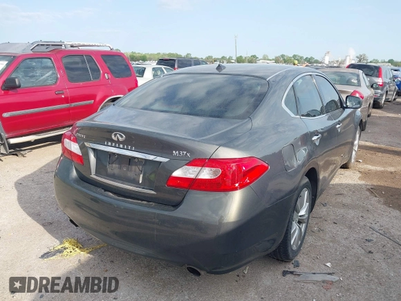 2012 Infiniti M37 with VIN JN1BY1AR2CM391253, listed as a IAAI auction lot 41916069 with 248,141 mi miles. Bid and sale history available at carsss.com. Image 4.