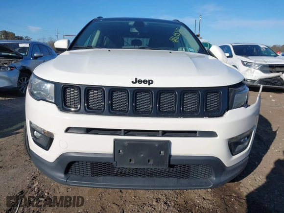 2020 Jeep Compass Latitude with VIN 3C4NJDBB9LT139639, listed as a IAAI auction lot 41695315 with 64,927 mi miles and . Bid and sale history available at DreamBid. Image 12.