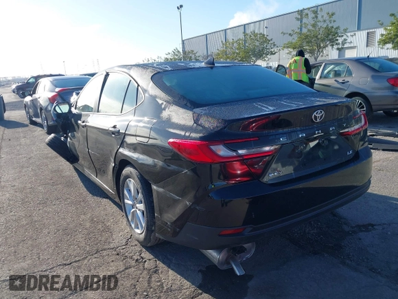 2025 Toyota Camry LE with VIN 4T1DAACKXSU576221, listed as a IAAI auction lot 41548642 with Not Provided miles and . Bid and sale history available at DreamBid. Image 3.