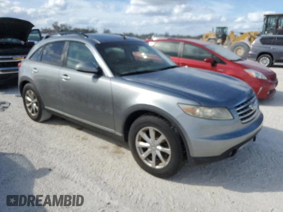 2008 Infiniti FX35 with VIN JNRAS08W58X209471, listed as a Copart auction lot 76549204 with 0 mi miles and Non Repairable. Bid and sale history available at carsss.com. Image 4.