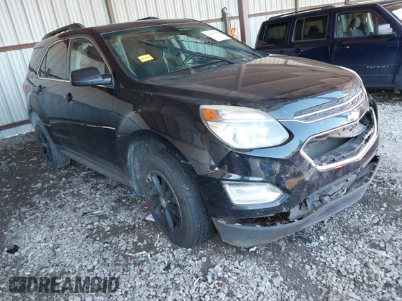 2016 Chevrolet Equinox LT with VIN 2GNALCEK9G6120024, listed as a IAAI auction lot 41313160 with 120,693 mi miles. Bid and sale history available at carsss.com. Image 1.