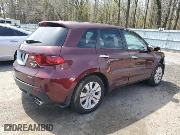2010 Acura RDX Technology with VIN 5J8TB1H51AA005069, listed as a Copart auction lot 53668225 with 56,381 mi miles and Salvage title. Bid and sale history available at DreamBid. Image 3.