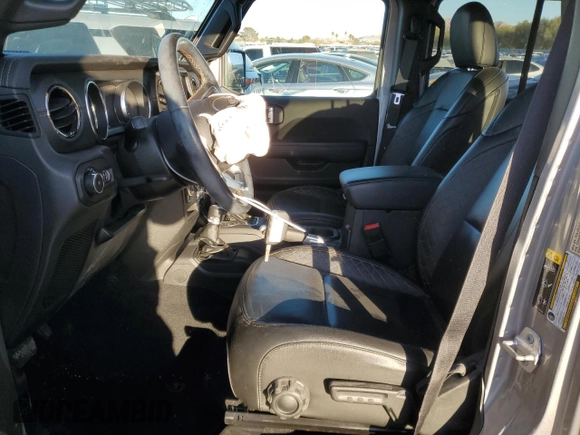 2021 Jeep Wrangler Unlimited Sahara with VIN 1C4HJXEG2MW536286, listed as a Copart auction lot 44827415 with 48,382 mi miles and Salvage title. Bid and sale history available at DreamBid. Image 7.